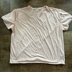 Free People We the Free light peach boxy  tee